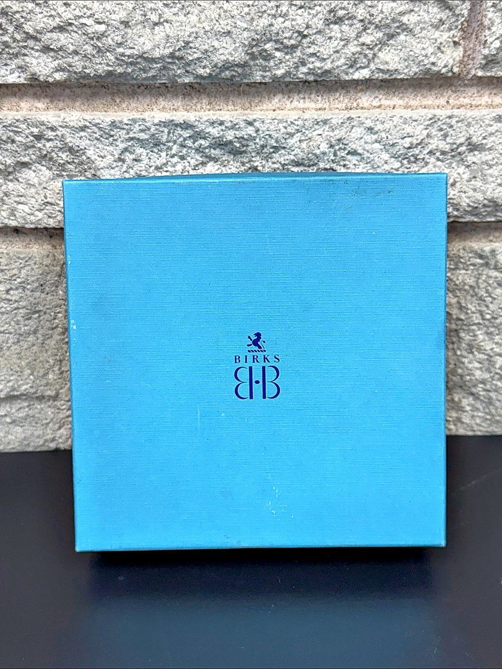 Vintage Birks Blue & White Presentation Box EMPTY